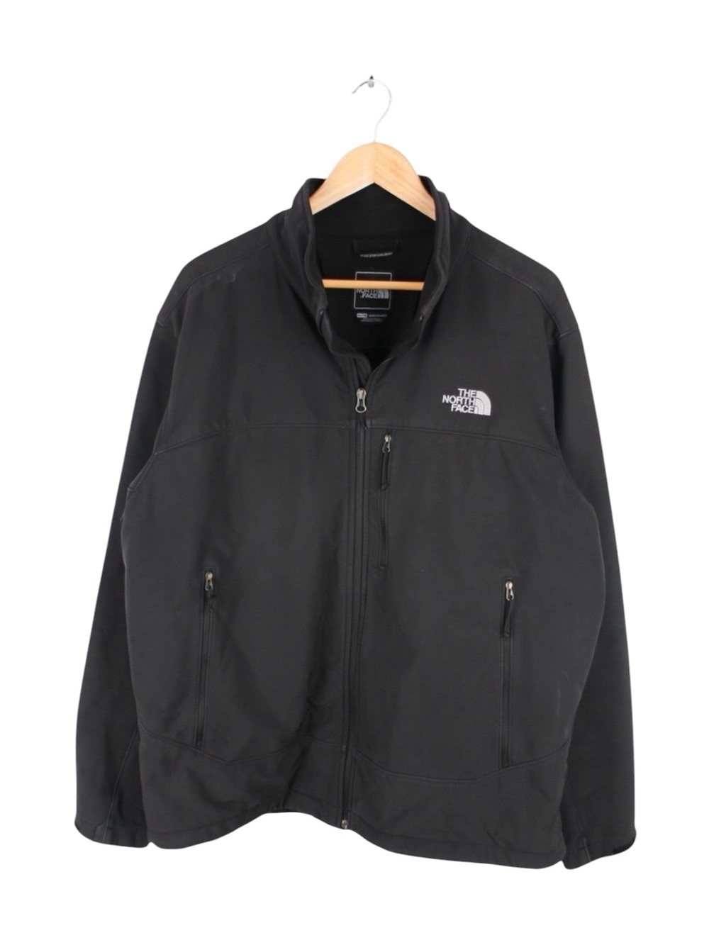 The North Face Apex Soft Shell Jacket‎ Black Full Zip Fleece Men's XL